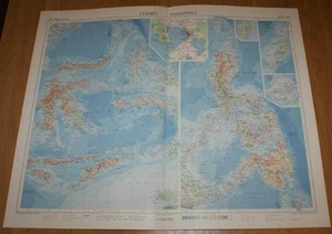 Map: 1958 Times Atlas; Celebes and Philippines - Plate 18 - Picture 1 of 1