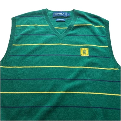 Polo Golf Ralph Lauren Men’s Large 100% Merino Wool Sweater Vest “The Ace Club” - Image 1 of 4