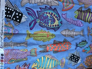 NOS Fiesta By Terrie Mangat Free Spirit Quilting Sewing Fabric 1y 4in X 44in - Picture 1 of 2