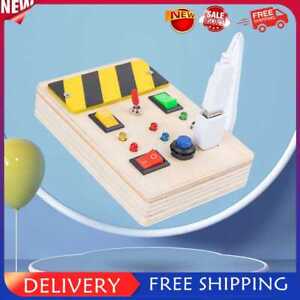 Montessori Busy Board Safe Wooden Sensory Board Toy DIY for Children Party Gifts