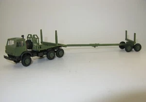 KamAZ 43101 trattore trasportatore legna (trattore frusta) con rimorchio - 1:87 H0 - Foto 1 di 4