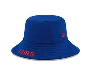 Men's Chicago Cubs New Era Blue Sleek Bucket Hat - Picture 1 of 6