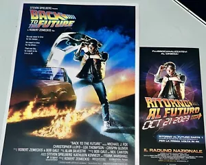 Back To The Future Golden Ticket + Poster A4 Raduno Nazionale 2023 32,99€ 🚙💨 - Foto 1 di 2