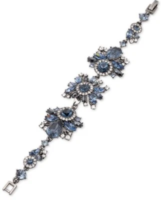 Pulsera flexible de cristal azul tono hematita Givenchy $98 .#121 Foto 1 de 4