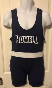 Brute Wrestling Singlet Erwachsene mittelhoch geschnitten marineblau Nylon AM Howell Rebel - Bild 1 von 8