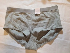 Auden Womens Boy Short Briefs Size Medium Gray Light Airy Underwear Panty - Picture 1 of 4