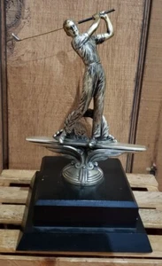 Vintage Weidlich Brothers Art Deco Golf Tournament Trophy 1969 Silver Plate  - Picture 1 of 8