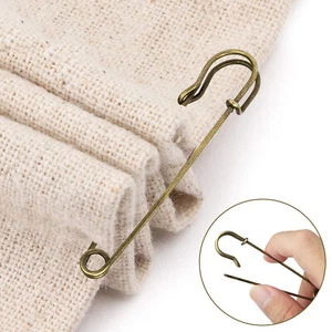 30Pcs Stainless Steel Safety Pin Large Safety Pin Small Brooch Apparel Accessory - Picture 1 of 14