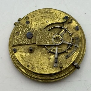 41,1 mm Hamilton & Zoll Fusee Taschenuhrwerk FÜR TEILE RESTAURIEREN - Bild 1 von 18