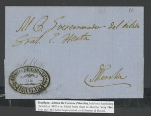 FUNDA MÉXICO (7673) JIQUILPAN A MORELIA, 1867, VER ESCANEO - Imagen 1 de 1