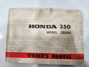 Vintage Original 1970's HONDA CB 350 Model CB350 Owner's Manual - Picture 1 of 3
