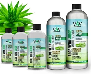 Aloe Vera Juice Max strength Multipurpose Soothing for Hair & Skin Moisturiser - Picture 1 of 6