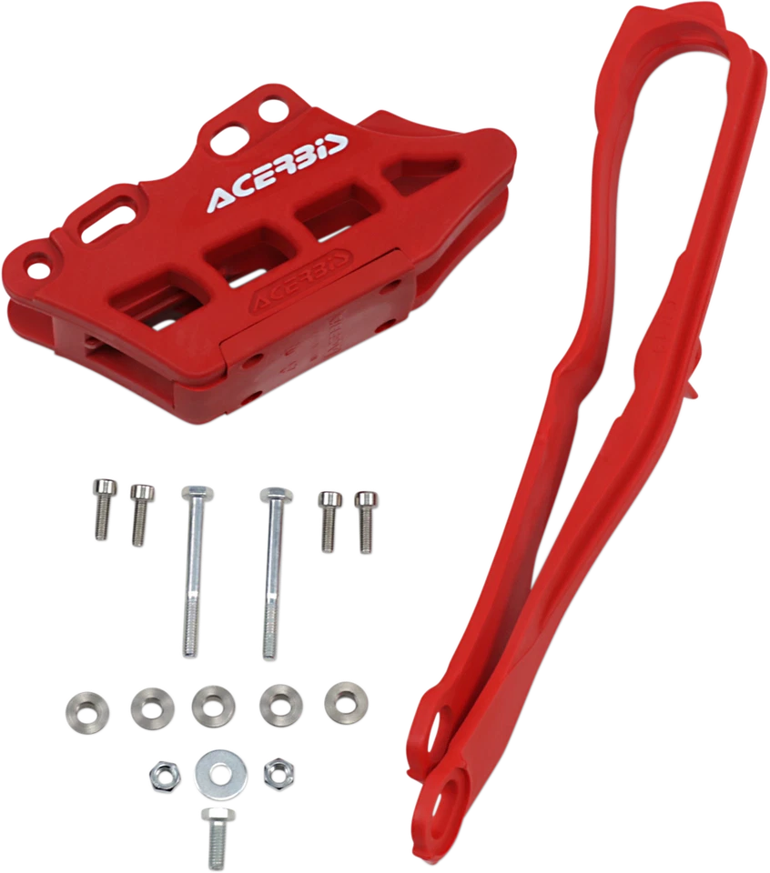 Acerbis Chain Guide & Slider Kit 2.0 Red Honda CRF450R CRF450RX 2019–2021 - Image 1 of 1