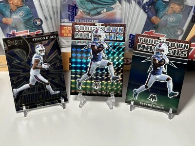 2022 Panini Mosaic (3 Cards) - Stefon Diggs Touchdown Masters Prizm TD-19 Bills - Image 1 of 2