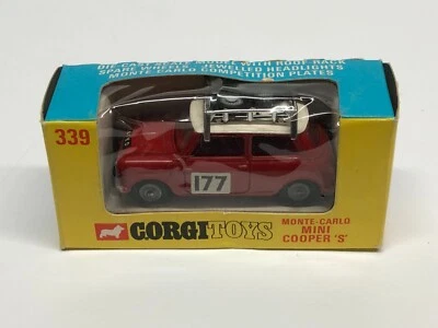 original Corgi Toys 339 MONTE CARLO MINI COOPER S die-cast RARE Window Box! - Image 1 of 4