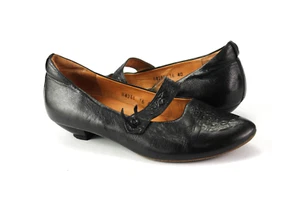 Think Gr.40 Damen Halbschuhe Ballerinas Slipper Pumps Leder Schwarz H 354 - Bild 1 von 5