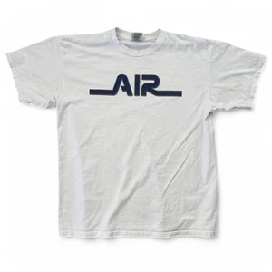 Vintage 90s Nike Air Center Spellout Logo T Shirt Mens XL White Single Stitch - Picture 1 of 5