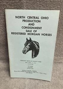 1973 registrierter Morgan Pferde Verkaufskatalog North Central Ohio kostenloser Versand L9 - Bild 1 von 8