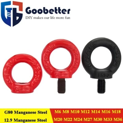 Starke Belastung Ringmutter Ringschraube Verzurröse Auge Ring Ring Öse Muttern - Bild 1 von 4
