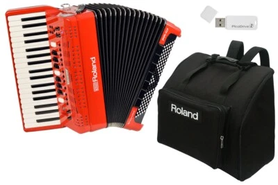 Roland V-accordion FR-4X Red Black Keyboard Type Soft case - Image 1 of 2