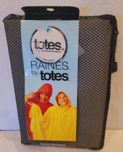 Totes Adult Poncho Isotoner Raines 100% EVA Fabric One Size Grey Waterproof - Picture 1 of 3