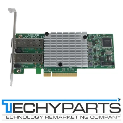 Supermicro AOC-S25G-i2S Intel XXV710 2-Port SFP28 25GbE PCIe 3.0 x8 NIC - Image 1 of 4