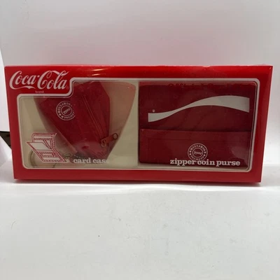 Vintage 1988 Coca-Cola Surf Club Card Case & Zipper Coin Purse Boxed - Image 1 of 4