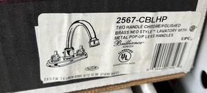 Delta 2567-CBLHP - ZWEI GRIFFE CHROM POLIERT WASSERHAHN OHNE GRIFFE - Bild 1 von 1