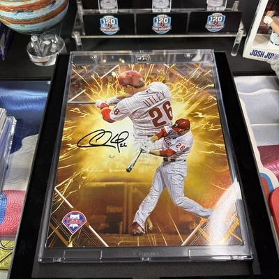 2025 Fanatics Emanate chase Utley Philadelphia Phillies /25 Orange  AUTO - Image 1 of 3