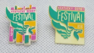 Vintage 1988 & 1989 Kentucky Derby Festival Pin (2) - Picture 1 of 2