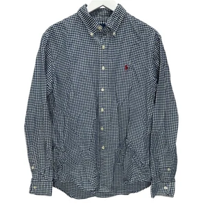 Ralph Lauren Mens Long Sleeve Button Down Shirt Blue Gingham Plaid Size L Pony - Picture 1 of 6