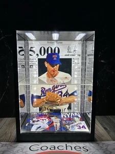 Nolan Ryan PSA & BGS custom LED sports card display case, HOF, Rangers - Picture 1 of 9