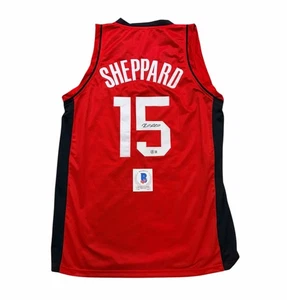 Reed Sheppard Signed Jersey Houston Rockets Autographed Auto Beckett - Picture 1 of 2
