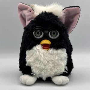 Furby Black White Model 70-800 Vintage 1998 With Tag Tiger Electronics Tested - Picture 1 of 9
