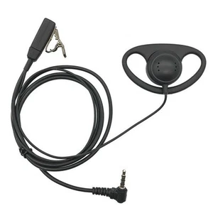 Mic Hidden D-Shape Earpiece Headset PTT For YAESU Vertex VX-1R 5R VX-110 VX298 A - Zdjęcie 1 z 8
