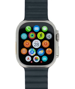 Apple Watch Ultra 49mm Titan Keramikgehäuse Mitternacht Ozean Band GPS + Cellular - Bild 1 von 21