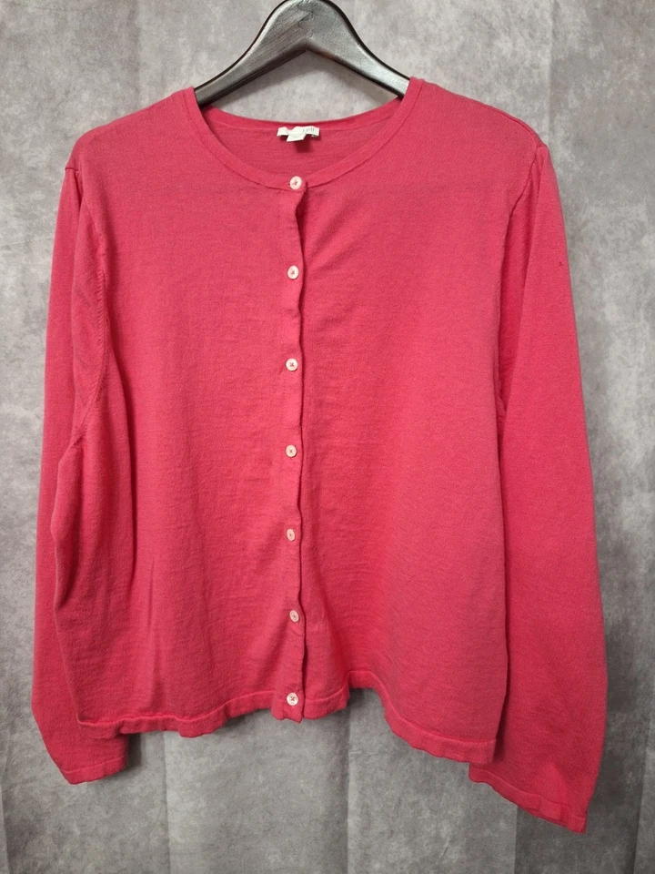 Cárdigan J. Jill Talla Grande 3x Bambú Algodón Manga Larga Abotonable Informal Maduro Foto 1 de 4