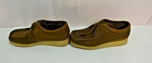 Clarks Collection Padmora Shoes Women's Size 9M Wallabee Brown Leather Moc - Picture 1 of 5