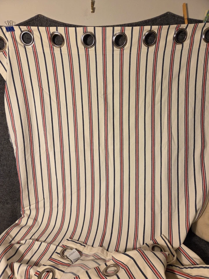 CORTINAS AMERICAN LIVING RALPH LAUREN CORTINAS 2 PANELES ALGODÓN 40X80 PULGADAS Foto 1 de 4