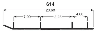 Sports Parts Inc Ripper Four75 Runners for 1993-1998 Yamaha VK540 II Snowmobile - Image 1 of 2