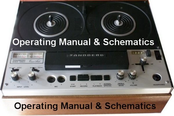 TANDBERG 4000X CARRETE A CARRETE MANUAL DEL PROPIETARIO Y ESQUEMAS EN UN CD EN ESTUCHE RÍGIDO Foto 1 de 1