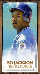 1986 Bo Jackson RC Rookie Original ACEO Tobacco Art Card - Picture 1 of 2