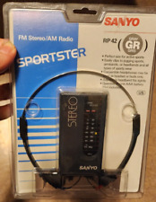 New In Package Sealed Sanyo Sportster Rp 42 Fm Stereo - Am Radio w Head Phones