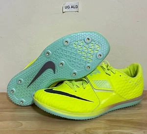 Zapatos Nike High Jump Elite Track Field Volt/Negros Talla Hombre 10 DR9925-700 Sin Picos - Imagen 1 de 8