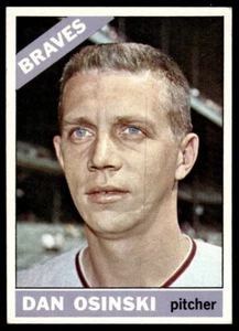 1966 Topps Dan Osinski *Set Break Atlanta Braves #168 - Picture 1 of 2