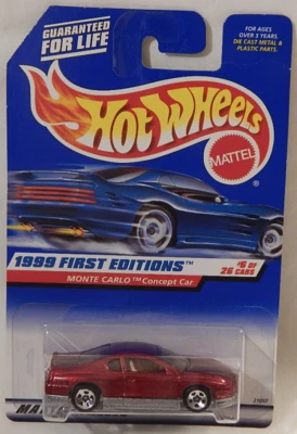 Veículo conceito Monte Carlo Intimidator Show Car Hot Wheels primeiras edições 1999-910 - Imagem 1 de 4