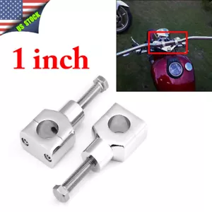 Motorcycle 1" Handlebar Risers Clamps For Harley Softail Deuce FXSTD EFI FXSTDI - Picture 1 of 10