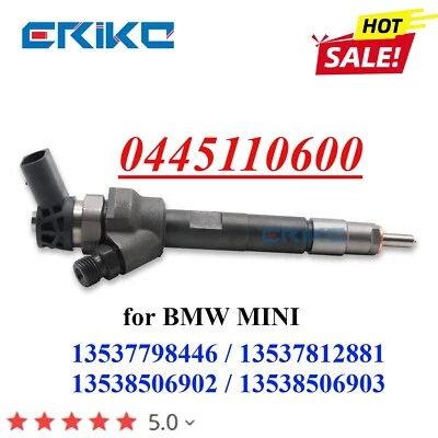 New 0445110600 Diesel Fuel Injector for BMW MINI N47 8506902 13538506902  - Image 1 of 4