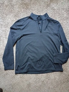 Camisa de golf Callaway manga larga azul gris forrada talla XL media cremallera - Imagen 1 de 10