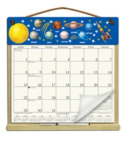 PLANETS CALENDAR HOLDER - REFILLABLE EVERY YEAR! - Picture 1 of 1